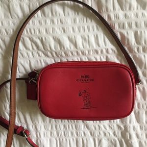 NWOT Coach Snoopy Red Crossbody Purse